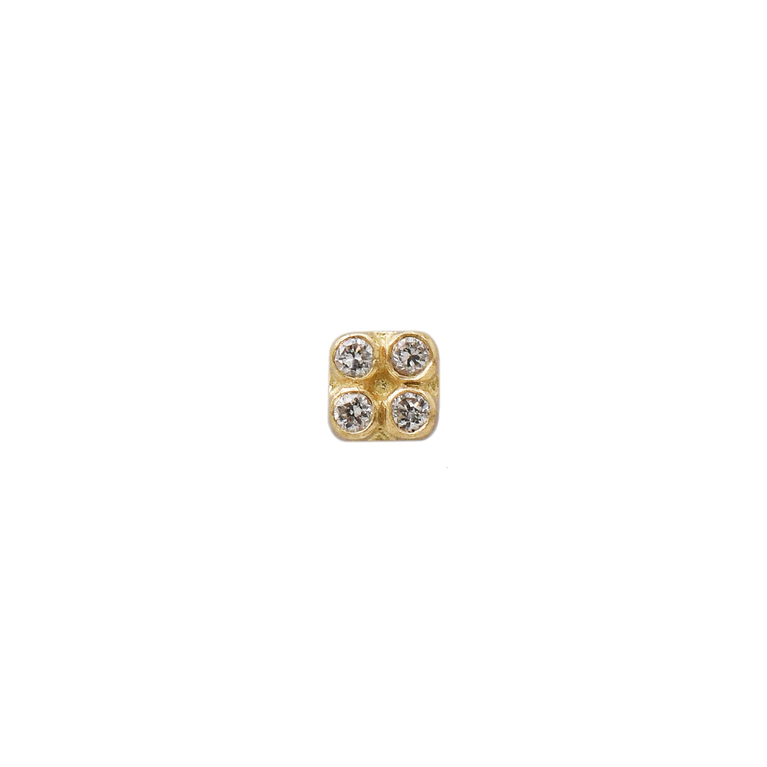 Primary Squrrr Gold Threadless End – Ember Body Piercing